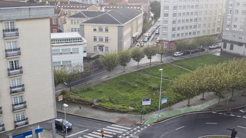 Imagen de la parcela en la que la UDC tiene previsto construir el nuevo centro CI3