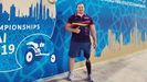 El atleta asturiano, David Fernández