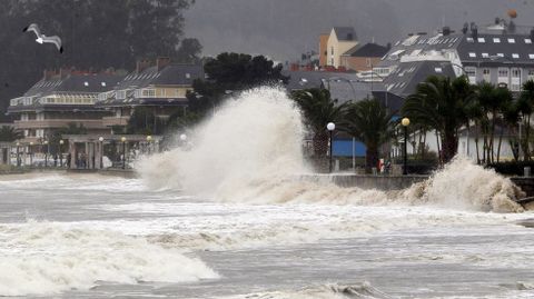 Fuerte oleaje en la costa gallega