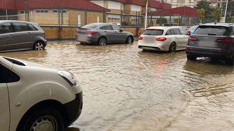 Inundaciones en la rúa Areal de Portonovo