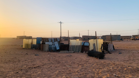 Vista de los campamentos de refugiados saharauis