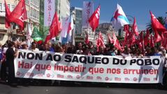 Manifestaci�n en A Coru�a contra los recortes del gobierno de Rajoy