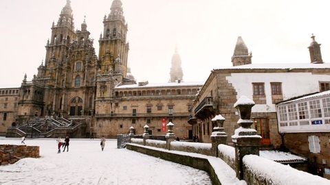 Imagen de la última gran nevada en Santiago
