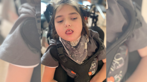 Telma tiene 7 a�os y sufre una par�lisis cerebral