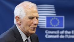El jefe de la diplomacia europea, Josep Borrell, este lunes, en Bruselas