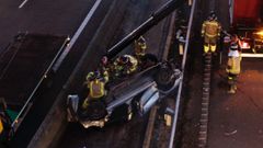 Accidente con tres muertos en la Ap-9 en Vigo