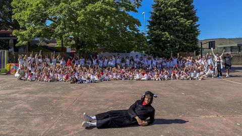 Más de 170 niños disfrutaron de juegos para celebrar los sanfermines en Verín
