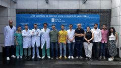 Investigadores de la Facultad de Informtica de Ourense y del Chuo que ganaron el premio. 