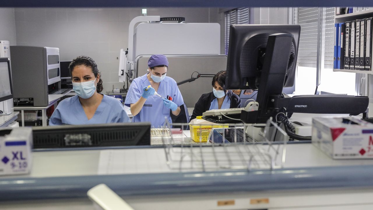 Fernando Sim�n analiza la situaci�n del coronavirus en Espa�a.Sanitarios recogen muestras de posibles casos de COVID-19