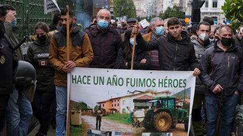 Manifestacin de Asturias Ganadera en Oviedo