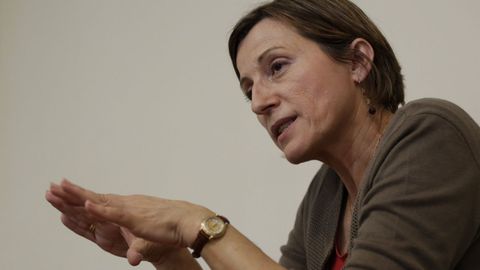 Carme Forcadell. La ex presidenta del Parlamento de Catalua est acusada de un delito de rebelin