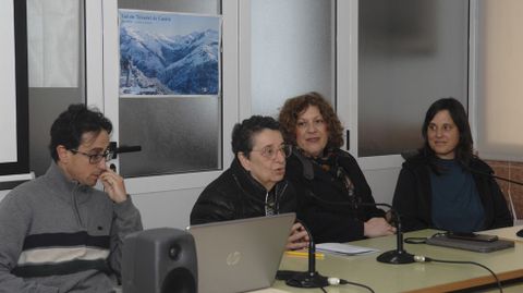 Carlos Tejerizo, Rosario lvarez, Rebeca Blanco-Rotea y Lara Barros en la presentacin de las jornadas.