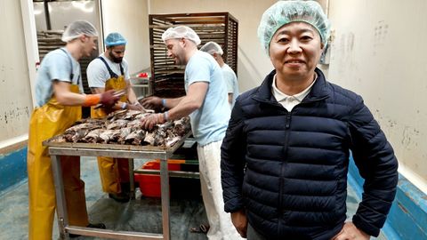 Sachiyuki Wada es el responsable de la empresa situada en el polgono de As Gndaras