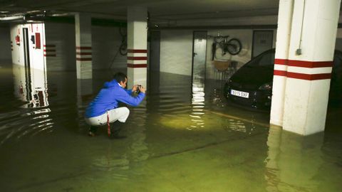En Narn las precipitaciones colapsaron anegaron garajes 