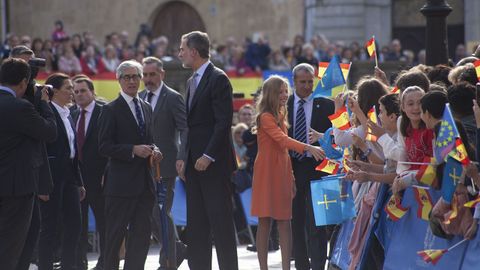 La familia real en Oviedo