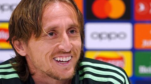 Luka Modric.Luka Modric, futbolista del Real Madrid, en rueda de prensa