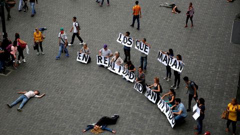 Protesta de la oposición en Caracas