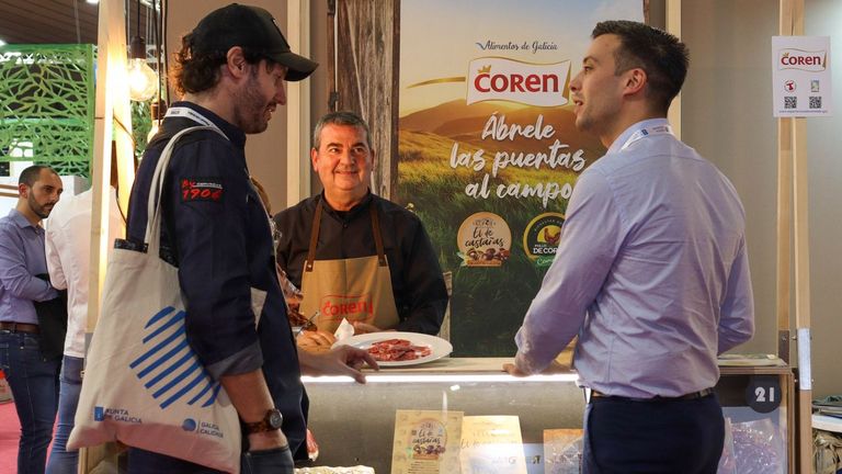 El puesto de Coren en el Fórum Gastronómico de Barcelona