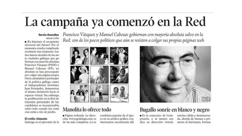 Reportaje publicado en La Voz el 24 de abril del 2003