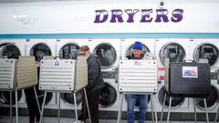 Uno de los centros de votacin de Chicago estaba en una lavandera