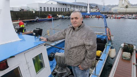 Jaime Gabarri, portavoz de los mariscadores que extraen vieira autorizada. 