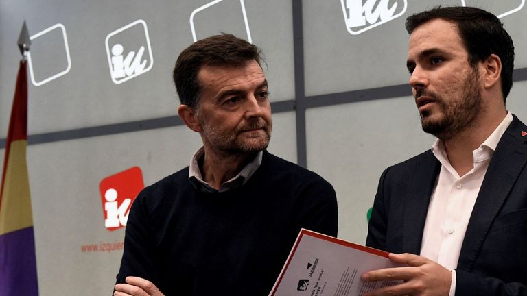 Alberto Garzón junto a Antonio Maíllo en una imagen de archivo