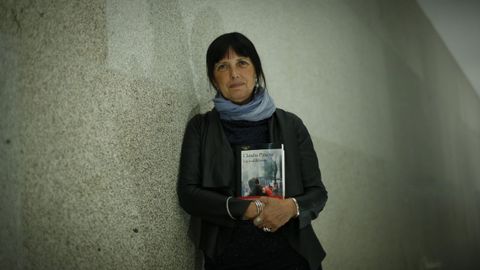 Claudia Pieiro, durante una visita a Galicia en el 2017