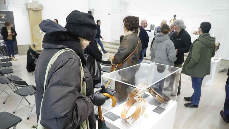 Lugo amosa o valor histórico e a evolución da pandeireta nunha exposición de carácter didáctico