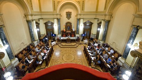 Imagen del pleno ordinario de septiembre del Concello de A Coruña. Imagen de archivo