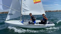Los regatistas gallegos Jacobo Garca y Toni Ripoll se proclamaron campeones de Espaa de 420 en augas gaditanas