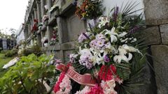 Nicho del cementerio de Xuances donde est enterrada la vecina de Xove confundida con Rogelia Blanco