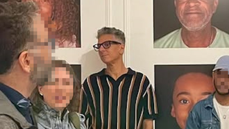 Martio Ramos Soto, en el centro de la imagen, en un acto pblico este mes de noviembre en La Habana