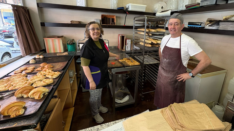 Los hermanos Inmaculada e Igancio�Molpeceres Aragon� en El Horno de Gusmain