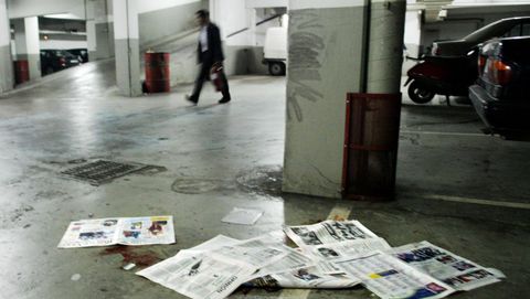 Salgado murió tras el disparo dirigido a su cráneo junto a la plaza 23 del garaje que usaba a diario.