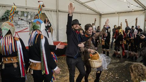 Vota da Pita del entroido de As Eiros en Ourense