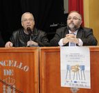 Ram�n Garc�a, alcalde de Betanzos, y Odilo Marti��, en la inauguraci�n de la jornada