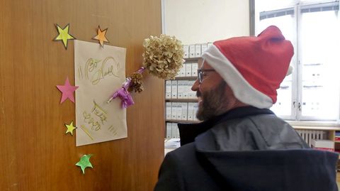 Decoracin navidea en la Diputacin de Pontevedra
