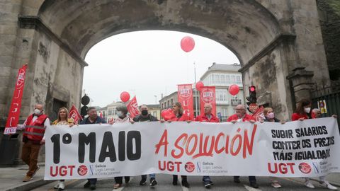 Manifestación de UGT en Lugo el 1 de mayo