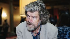 Reinhold Messner en el Hotel de la Reconquista de Oviedo