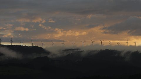 Parque eólico en O Vicedo (imagen de archivo)