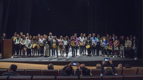 Imagen de archivo de la entrega de premios del certamen Xosé Carlos Caneiro
