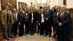 Diputados gallegos en el Congreso, cuando se negoci el anterior traspaso de la AP-9.