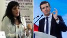 Amelia Tiganus, 'Comadre de Oro' 2019 y Pablo Casado, 'Felpeyu' 2019