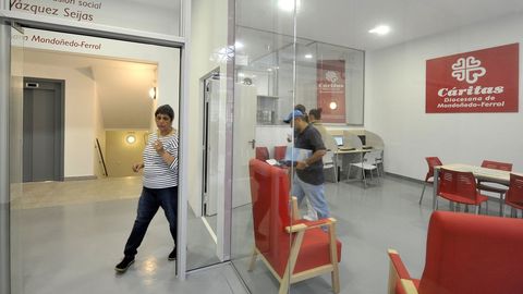 Imagen de archivo de las instalaciones del centro de día de Cáritas en Ferrol