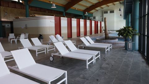 Instalaciones del balneario de Caldaria en Laias.