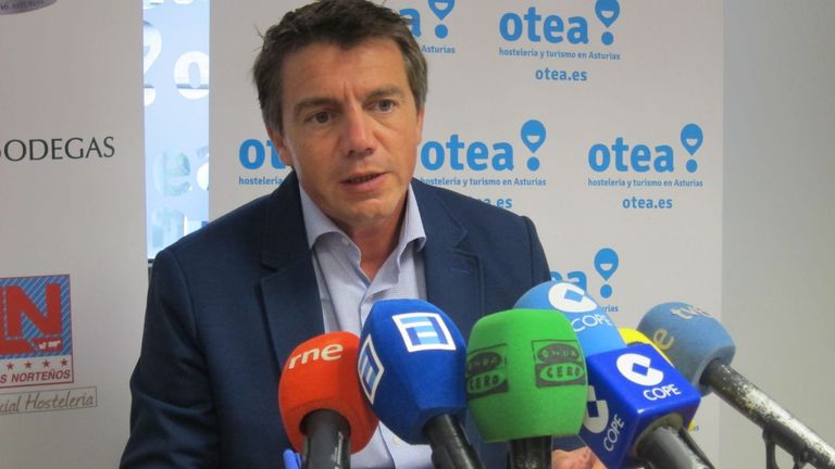 El presidente de Asociación de Hostelería y Turismo en Asturias )(Otea), José Luis Álvarez Almeida