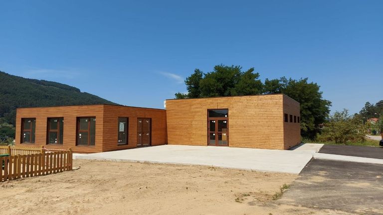 Obras paradas en el centro cultural de Quintela, en Redondela