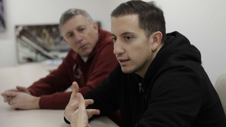 Francisco Lafuente y Bruno Bello, tío y hermano de Diego
