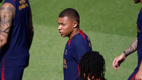 Kylian Mbapp�.Kylian Mbapp� durante la pretemporada con el PSG