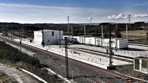 Cambiador de ancho de Taboadela, por donde deberán pasar los Alvia cuando se abra la línea de alta velocidad